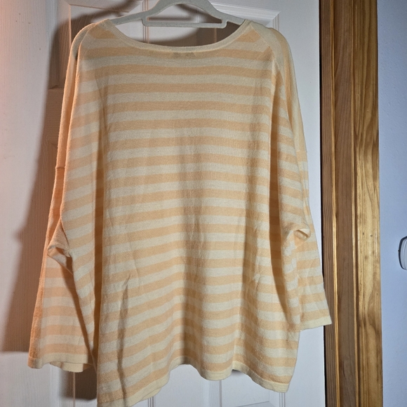 Vince Orange Wool Cashmere Sweater NWOT with Flaw Size L $285 Retail - Picture 2 of 6